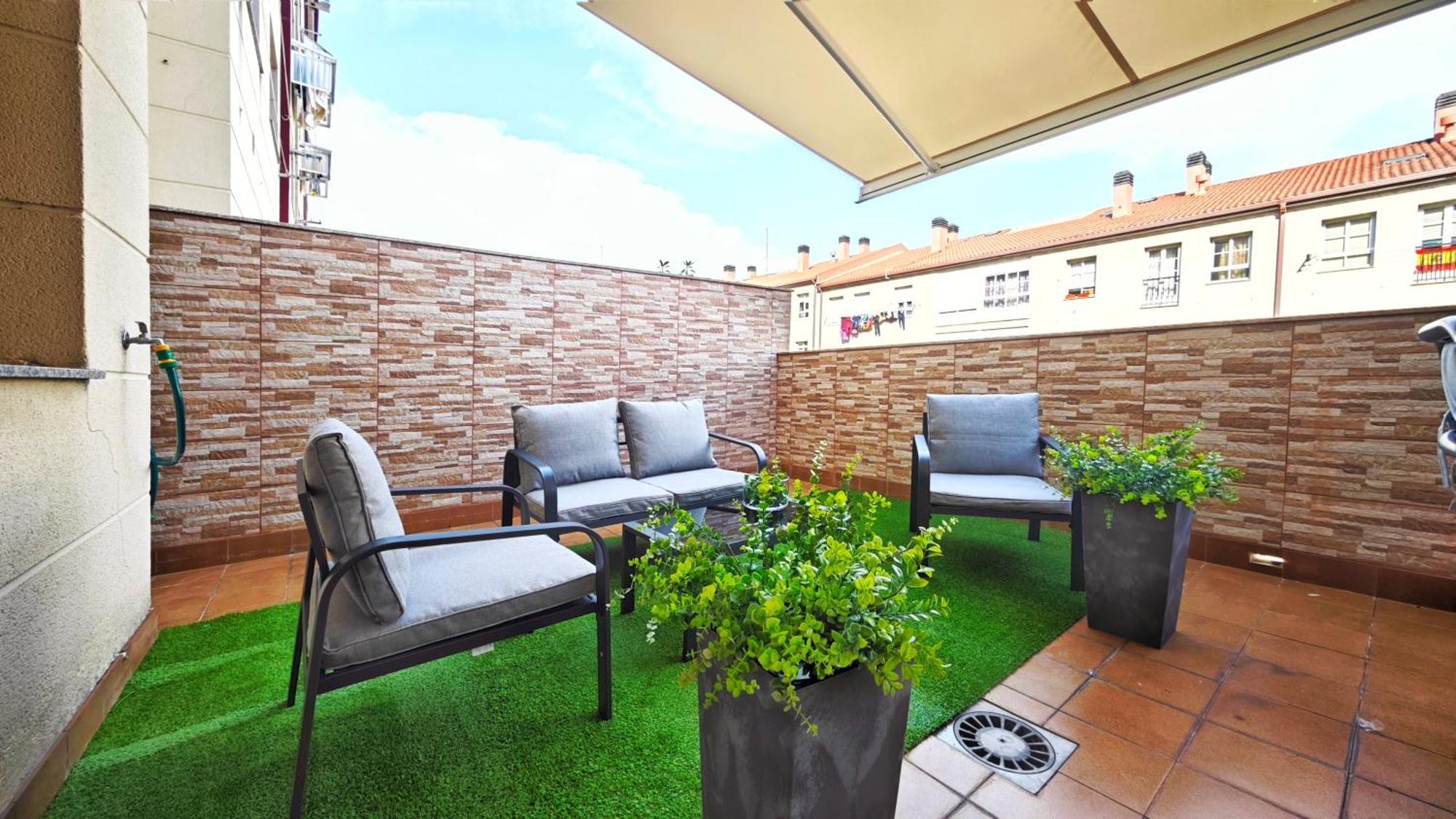 Piso Centrico Santiago De Compostela Con Amplia Terraza Apartment Luaran gambar