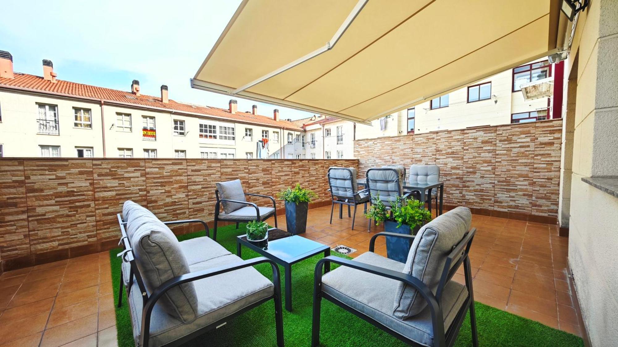 Piso Centrico Santiago De Compostela Con Amplia Terraza Apartment Luaran gambar